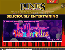 Tablet Screenshot of pinesdinnertheatre.com